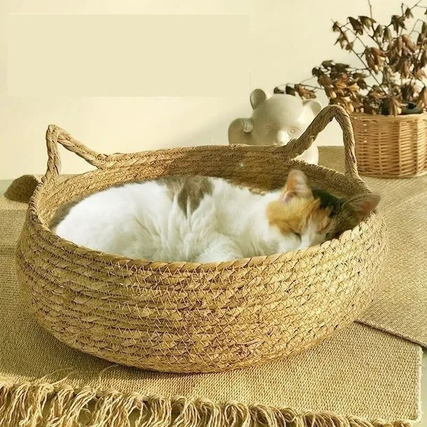 Panier en Osier pour Chat | ZenBasket